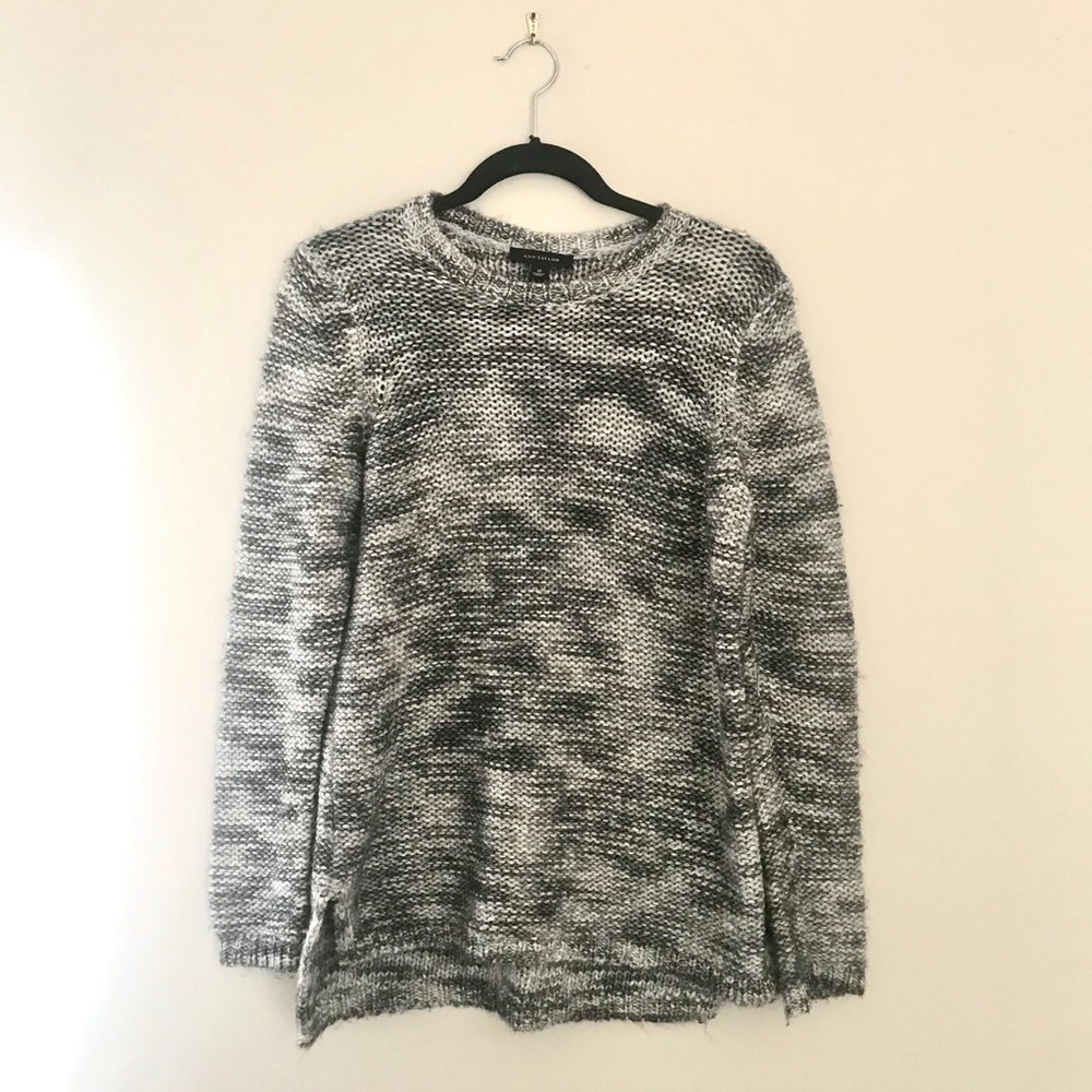 Ann Taylor Multi-Grey Knit Sweater